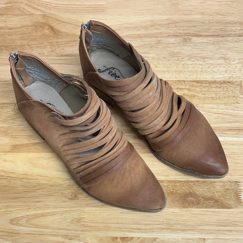 Free People Lost Valley Tan Ankle Boots